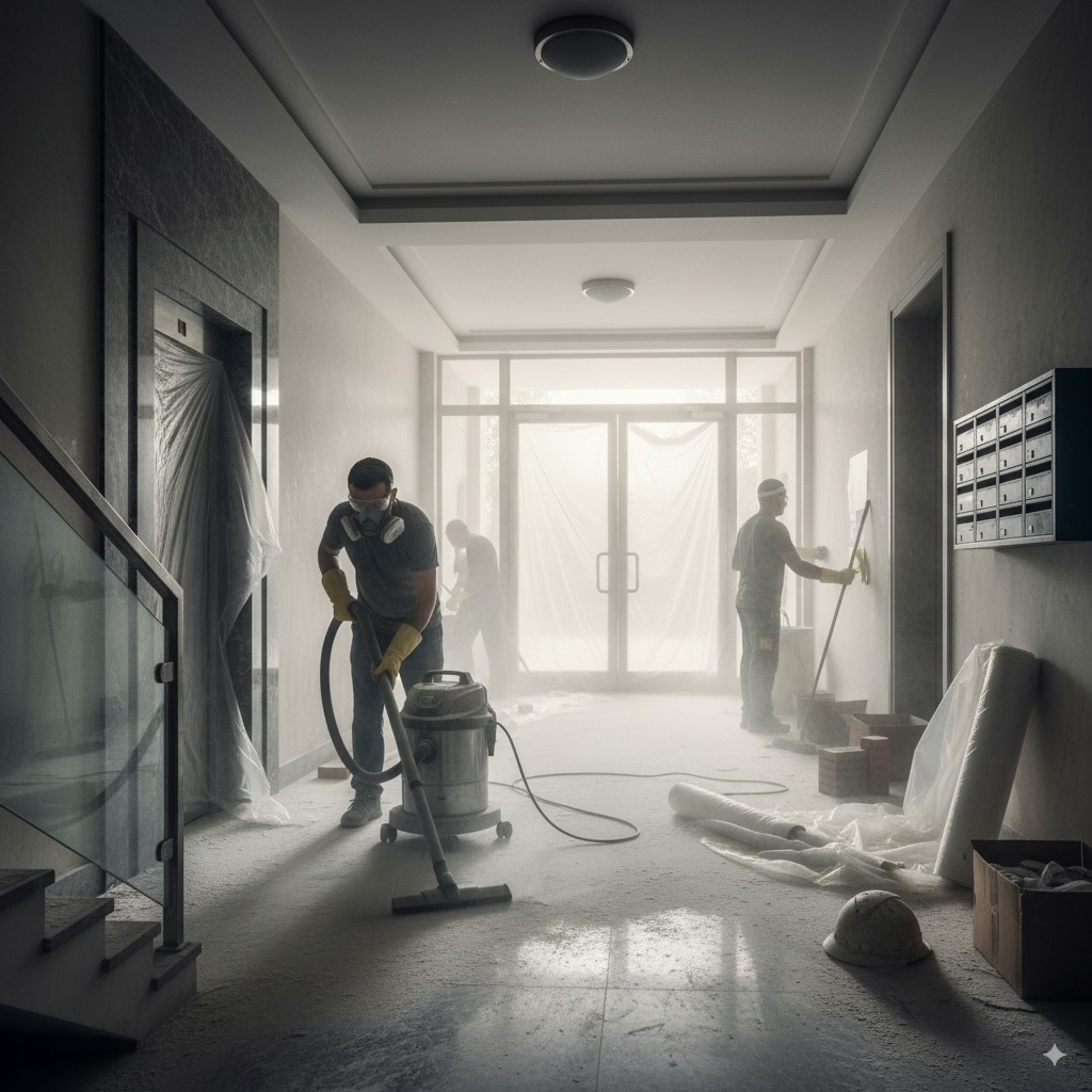 Limpieza en comunidades de vecinos en casos de obras